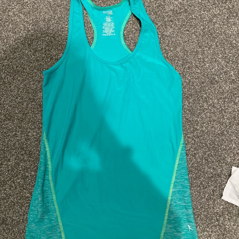 Teal workout top